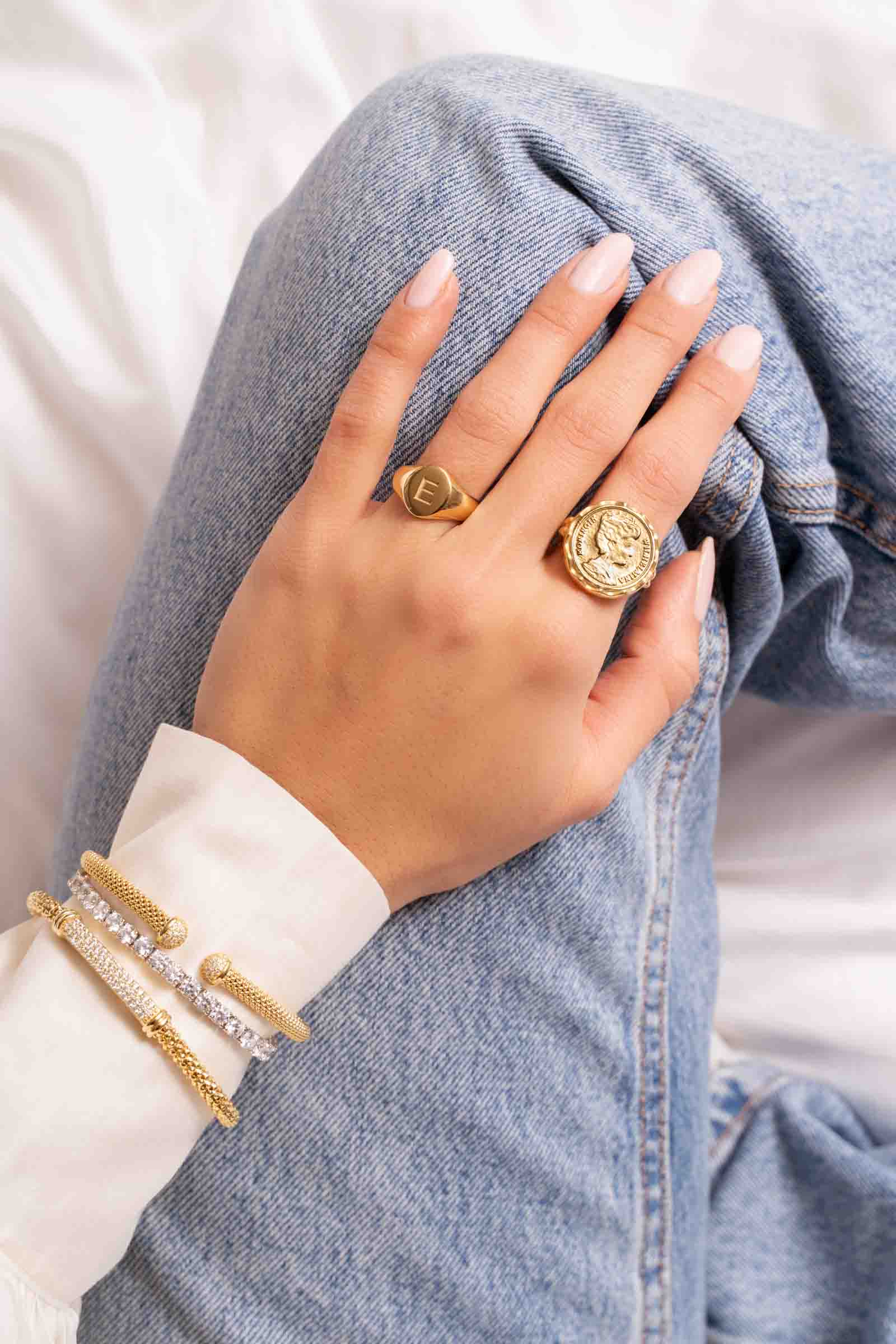 Classic on sale coin rings